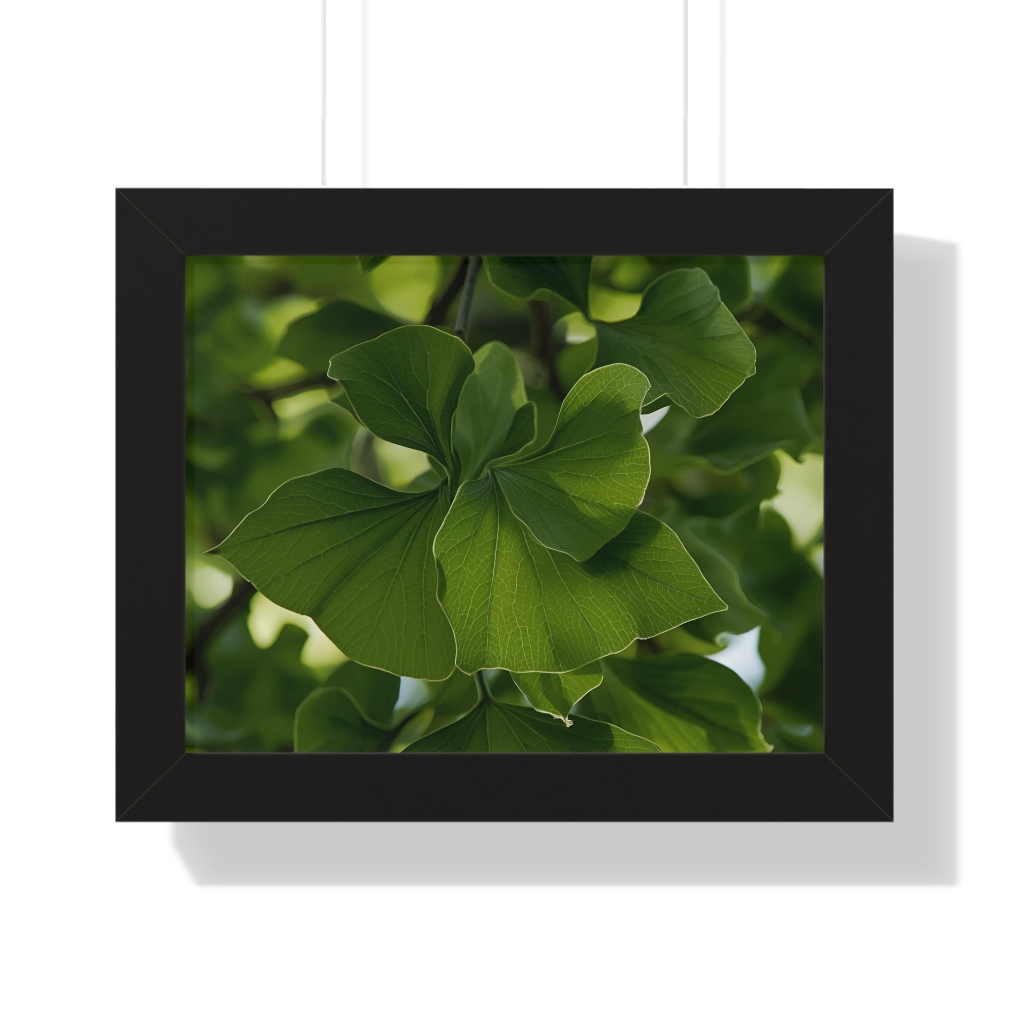 Framed Botanical Wall Art, Nature Decor, Green Leaf Print, Home Office Artwork, Gift for Plant Lovers, Eco-Friendly Decor