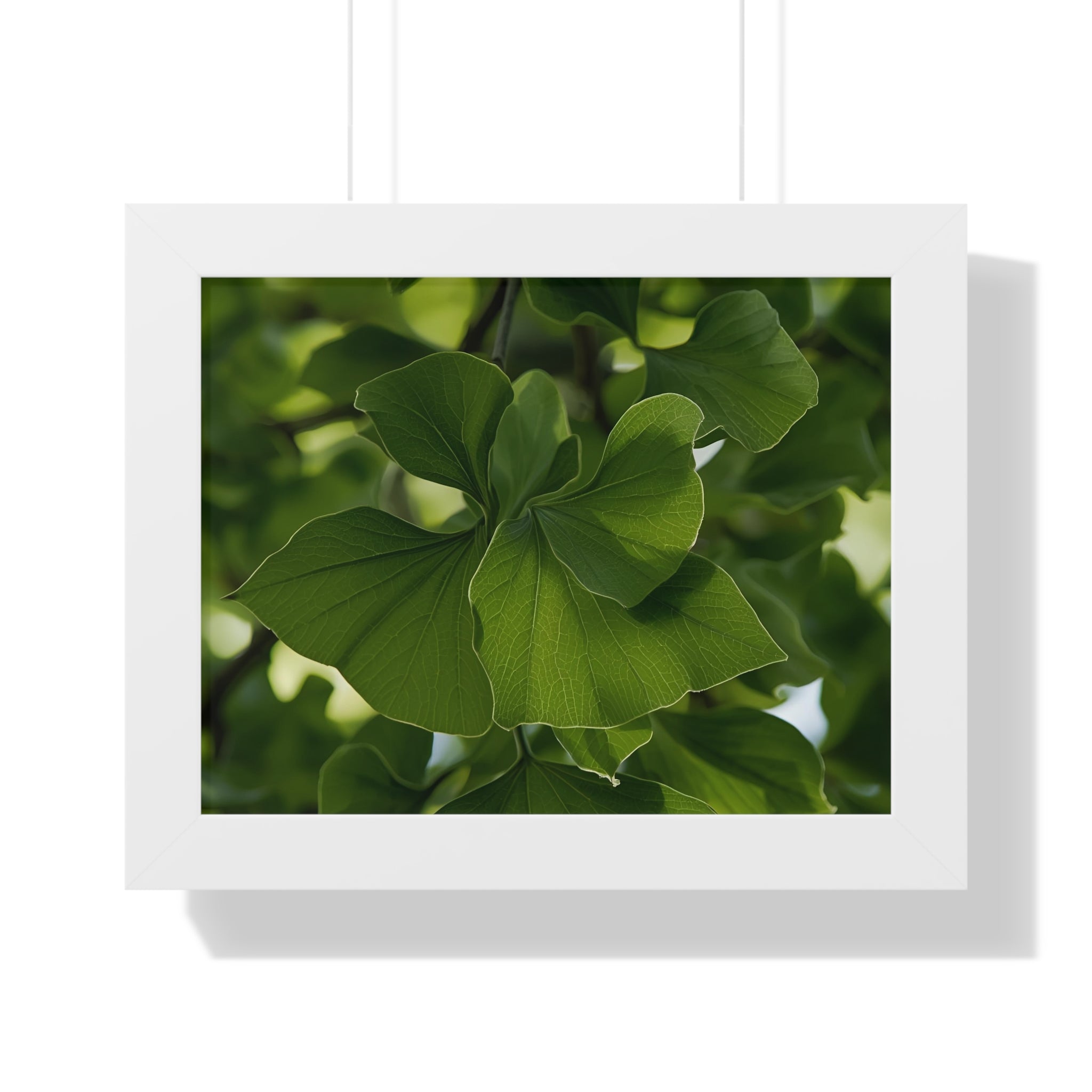 Framed Botanical Wall Art, Nature Decor, Green Leaf Print, Home Office Artwork, Gift for Plant Lovers, Eco-Friendly Decor
