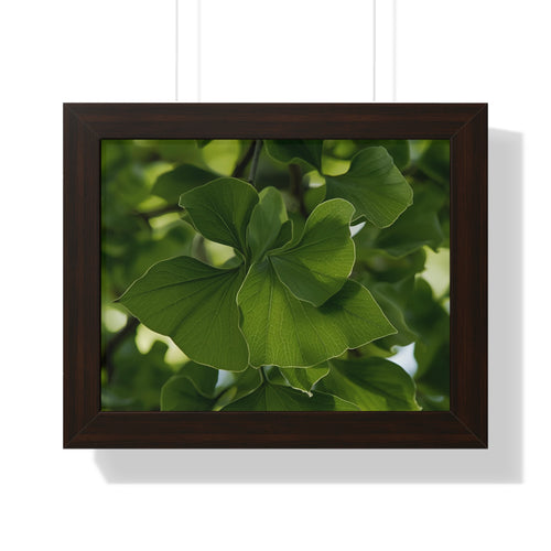 Framed Botanical Wall Art, Nature Decor, Green Leaf Print, Home Office Artwork, Gift for Plant Lovers, Eco-Friendly Decor